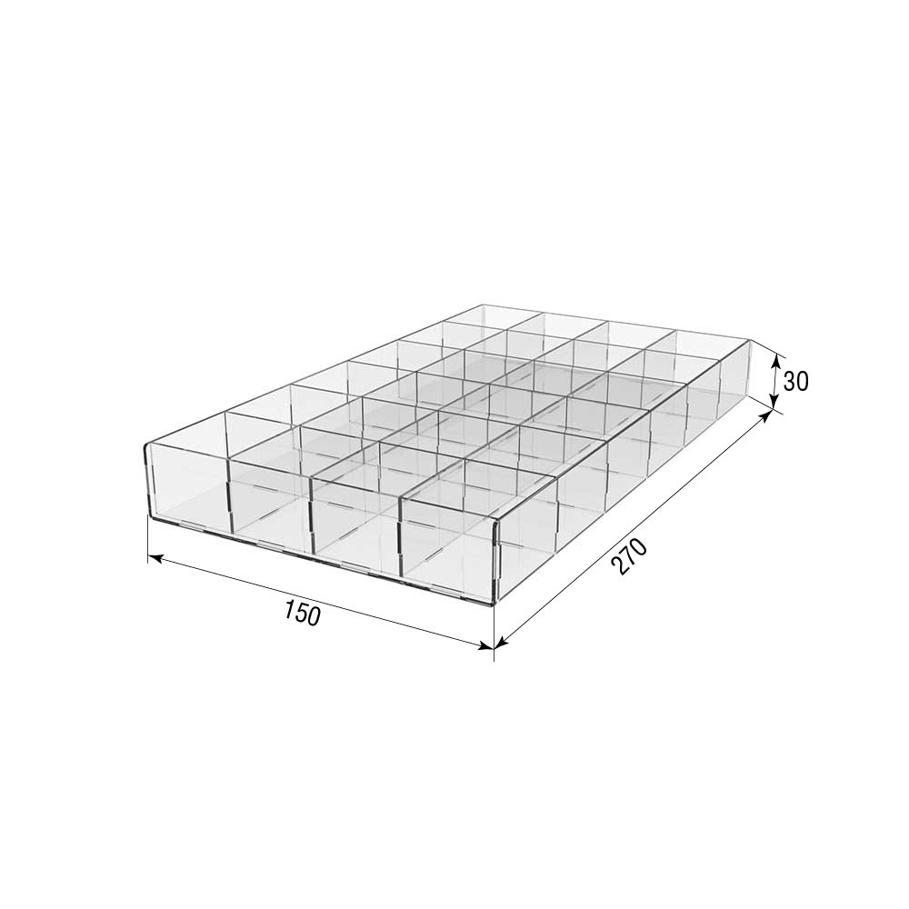 Коробка EKOSTAR на 24 комірки 270х150х30 Київ - фото 2