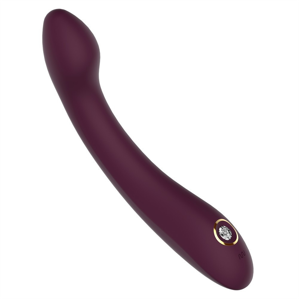 Вібратор для точки G Dream Toys Essentials зі стразами, бордовий, 21,8 × 3,6 см Sex Aura Київ - фото 5