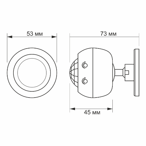 Датчик руху та освітленності 1200W 220V інфрачервоний VL-SPS27W Videx Житомир