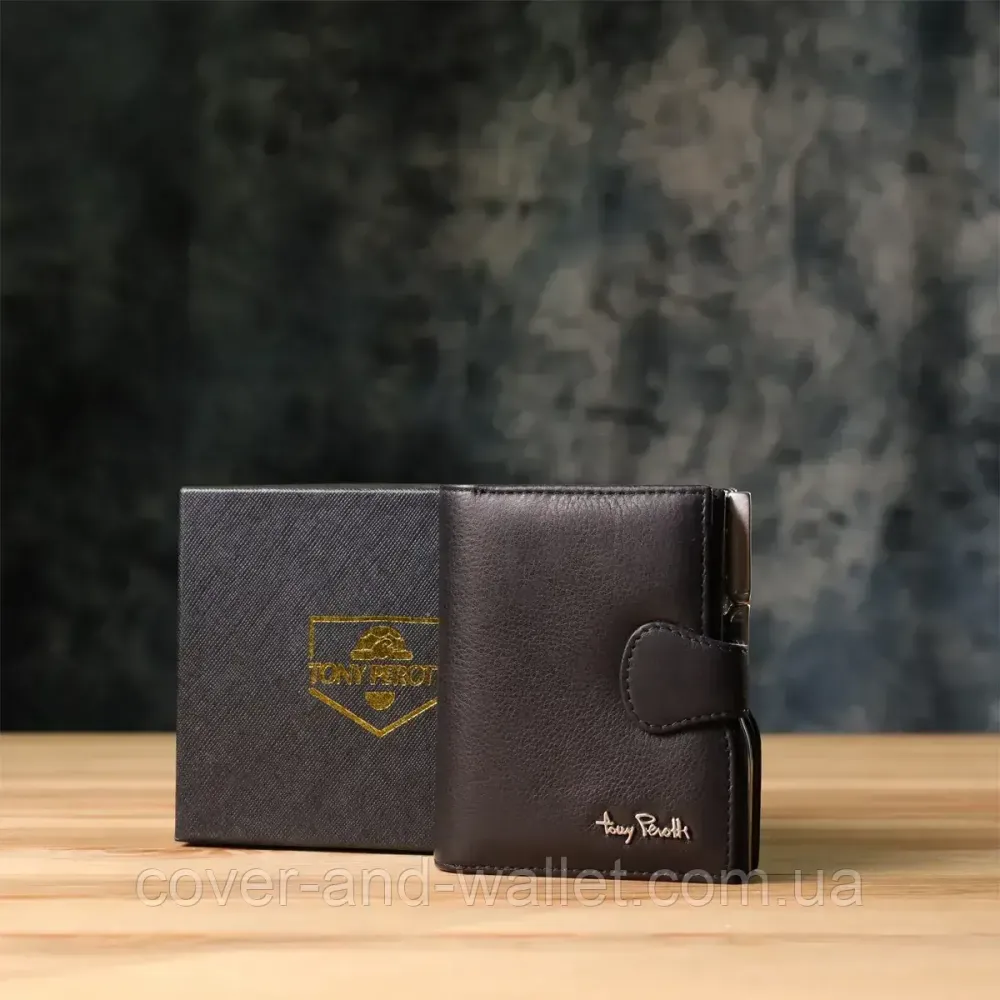 Вертикальний жіночий гаманець із натуральної шкіри середнього розміру Tony Perotti Contatto 2656 Київ - фото 10