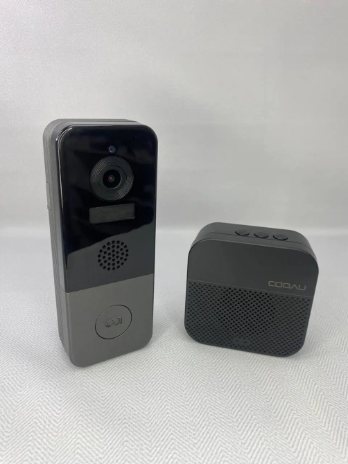Б/В Відеодзвінок COOAU 2K: бездротова WiFi камера, IP66, нічне бачення, 10000 мАг, двосторонній аудіозв'язок Київ - фото 1