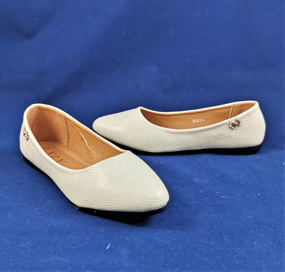 . Жіночі Балетки Бежеві Мокасини Туфлі Білі (розміри: 37,38) — 03-3 Дніпро - фото 2