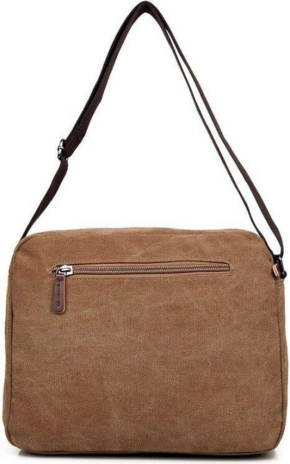 Сумка мужская текстильная Коричневая (Vintage) Киев - изображение 4