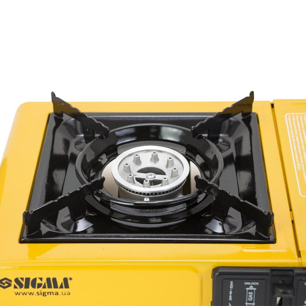 Плита газовая одноконфорочная с пьезоподжигом и адаптером (кейс) SIGMA (2903431) Ровно - изображение 4