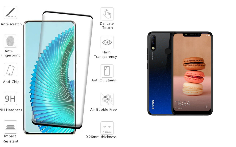 Защитное стекло HyperGlass Pro для Tecno Spark 3 Pro (KB8) – максимальная чувствительность и защита Киев - изображение 2