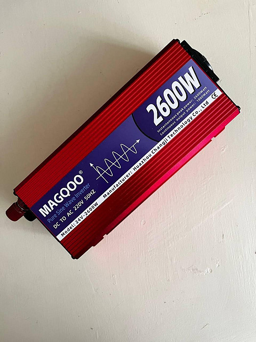 MAGQOO 2600W 24 вольт. Инвертор чистой синусоидальной мощности Харьков - изображение 1