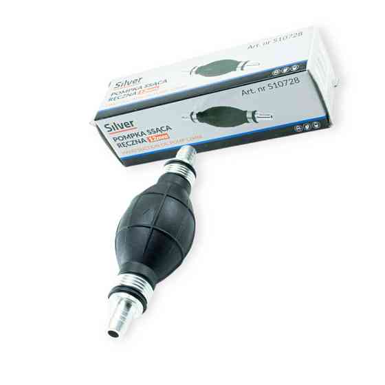 Груша подкачки топлива 12мм (штуцера прямо) Silver для Мукачево