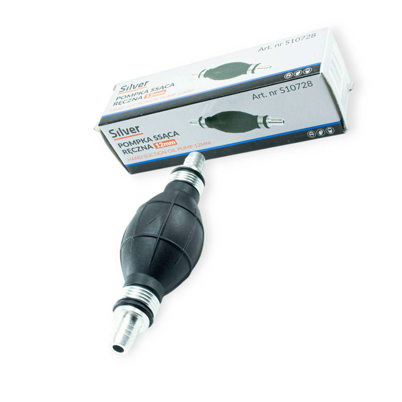 Груша подкачки топлива 12мм (штуцера прямо) Silver для Мукачево - изображение 1