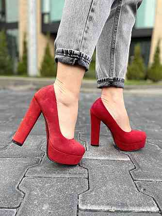 Туфлі жіночі STILLETA A115-9321-21 червоні (весна-осінь, еко-замша) (3397) 36 Коломыя