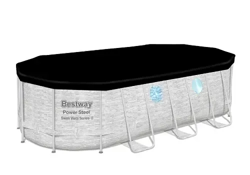 Семейный овальный каркасный бассейн Bestway 56716 549х274х122 см с фильтром и лестницей на 13420 л Коломия