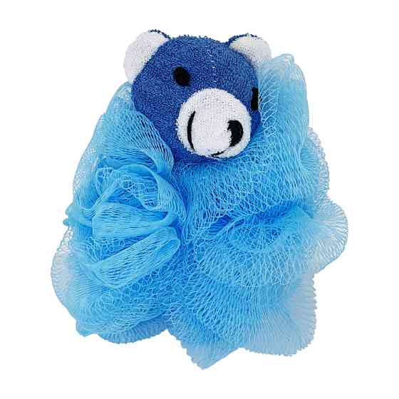 Мочалка для купання малюків Ведмедик MGZ-0912(Blue) нейлон Вінниця