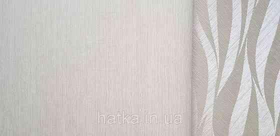 Шпалери вініл на флізеліні Grandeco Time метрові однотонні тонка смужка кремові коричневі Київ