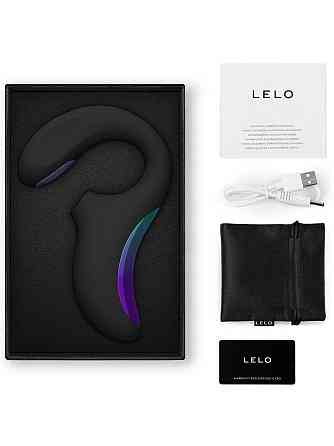 Кліторально-вагінальний звуковий стимулятор LELO Enigma Double Sonic Black Sex Aura Київ