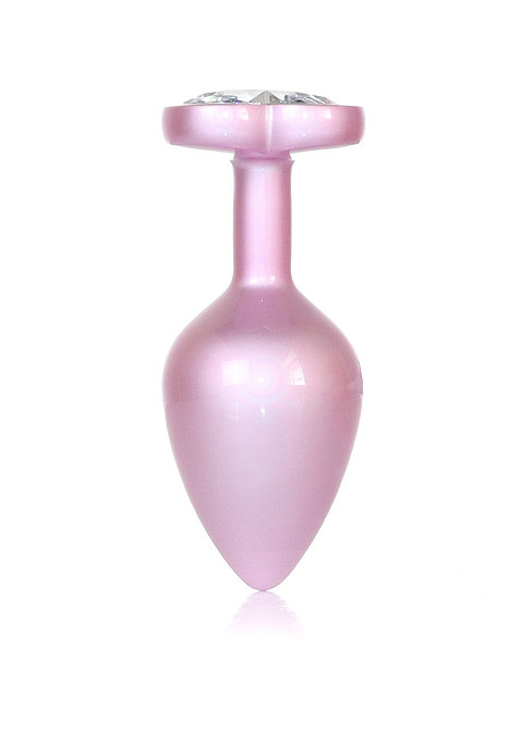 Анальная металлическая пробка Plug-Jewellery Pearl Pink Heart PLUG- Clear L Sex Aura Киев - изображение 7