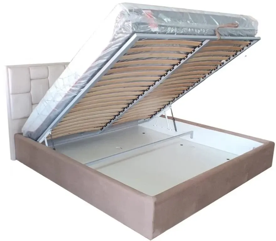 Кровать BNB Royal Comfort 90 х 200 см Simple С подъемным механизмом и нишей для белья Айвори Киев - изображение 3