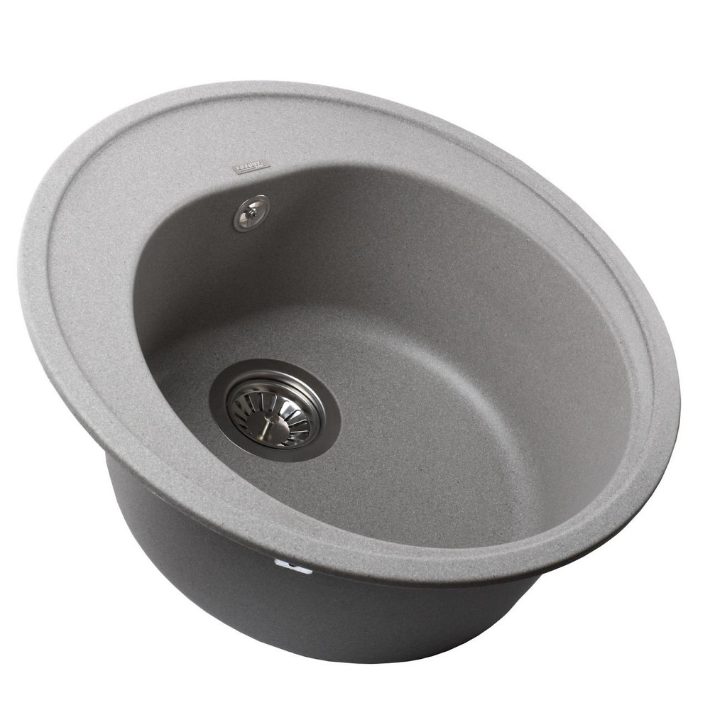 Гранітна мийка Globus Lux MARTIN сірий камiнь 510мм-А0005 (000021893) Київ - фото 3