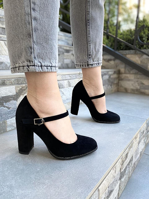 Туфлі жіночі STILLETA чорні еко-замша каблук 9см 36р (A087B-M1373-1) Коломыя - изображение 3