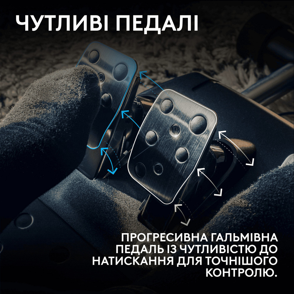 Кермо Logitech G923 for PS4 and PC Black (941-000149) ( Чорний ) Харків - фото 18