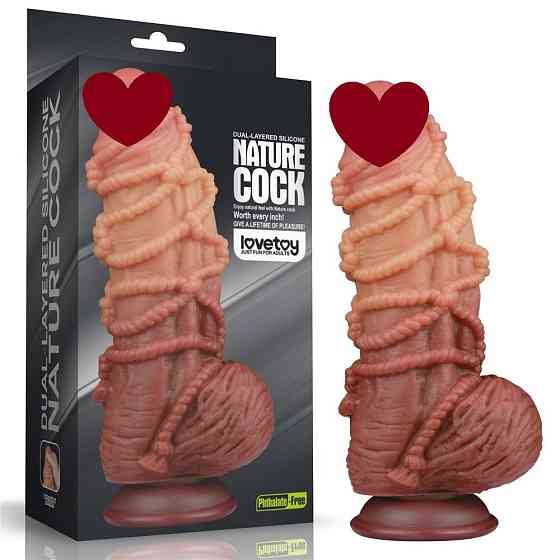 Фаллоимитатор значительного размера 9.5'' DUAL LAYERED PLATINUM SILICONE Sex Aura Киев