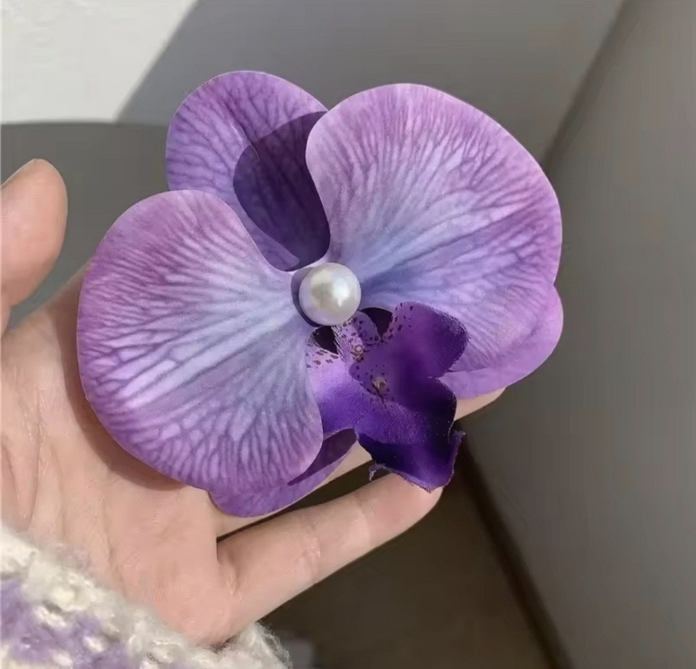 Затискач для волосся Орхідея Фіолетовий Смела - изображение 1