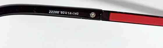 Брендові окуляри маска чорні однотонні з червоними вставками. Київ