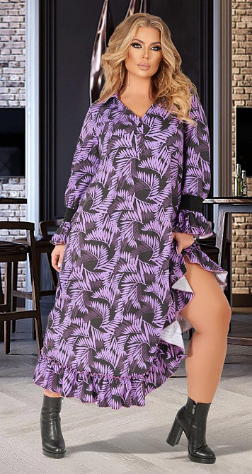 Стильное длинное платье большого размера (54) Киев - изображение 3