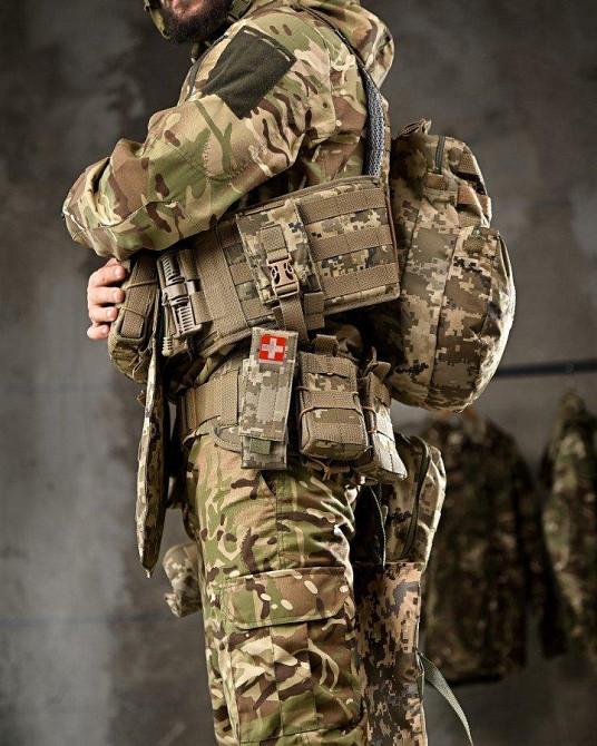 Плитоноска быстрый сброс комплекте РПС в сборе  пиксель рюкзак Одесса - изображение 5