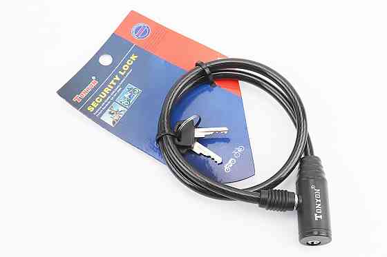 Замок протиугінний тросовий 650х8мм під ключ, TY414 Київ