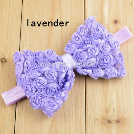 Дитячий бузковий бантик-пов'язка - бант близько 10см,окружність 36-50см Київ - фото 1