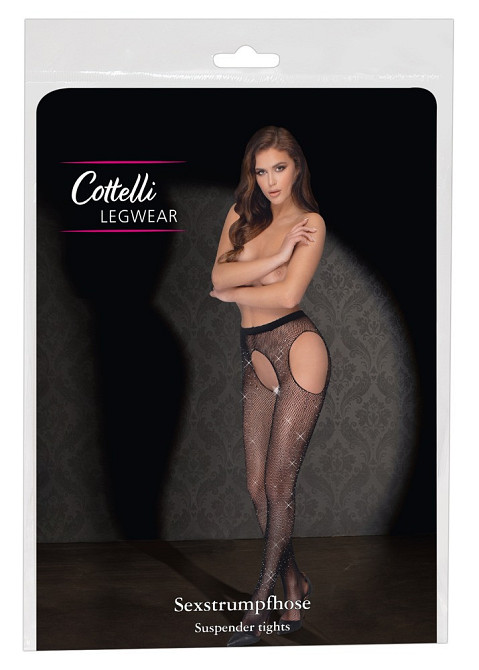 Колготки - 2530295 Cottelli Collection Sex Tights S/L Sex Aura Київ - фото 1