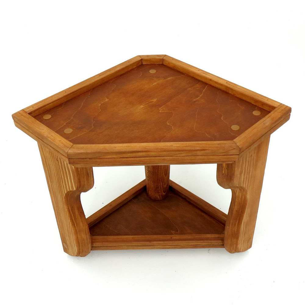 Угловая настенная полка 