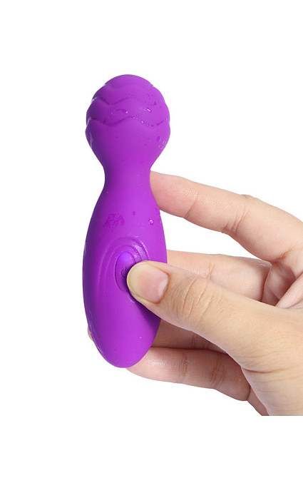 Вібромасажер Dilianni mini massager 10 режимів вібрації фіолетовий Sex Aura Київ - фото 2