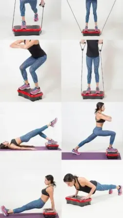 Виброплатформа для тренировок + пульт, до 150кг, от сети / Вибрационная платформа для похудения Коломыя