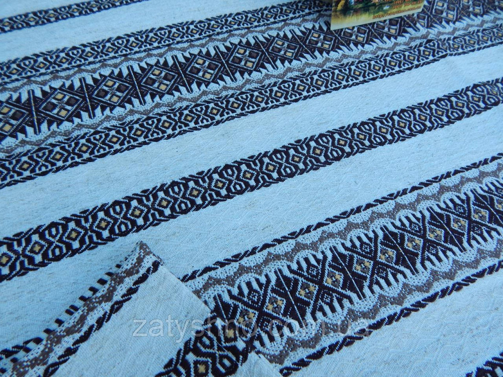 Кавова скатертина з сетами на льону 230×140 Київ - фото 10