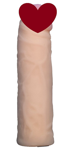 Насадка для страпона тілесна EGZO CIBERSKIN NSTR11 ( 16,5 см х 3,7 см ) Sex Aura Київ - фото 1