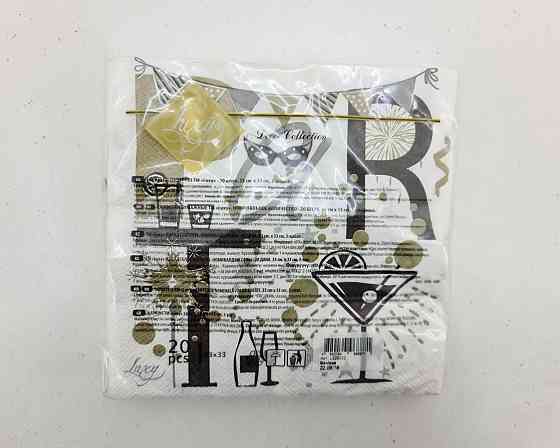 Салфетка на праздник (ЗЗхЗЗ, 20шт) Luxy  Вечеринка (2097) (1 пачка) Харьков