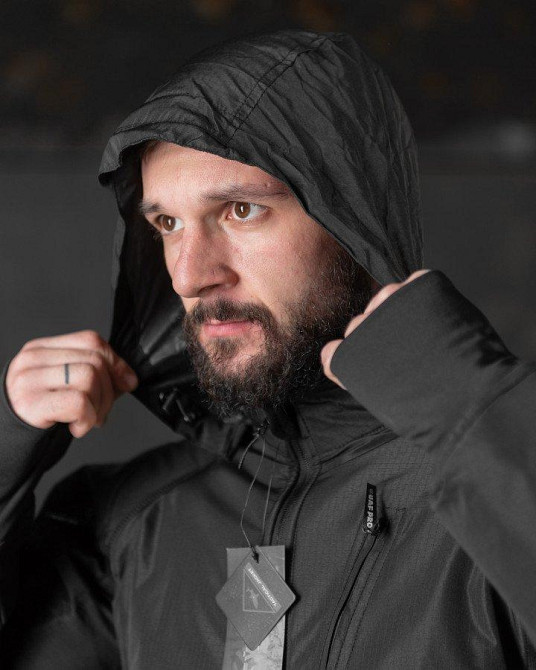 Весенняя тактическая куртка  carrier (аналог uf pro)  черная ВТ0546 Одесса - изображение 4