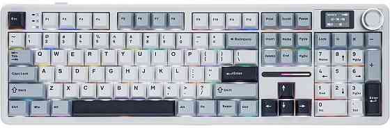 Клавіатура бездротова Aula F108 Pro White (6978080501318) ( 27476 ) Харьков