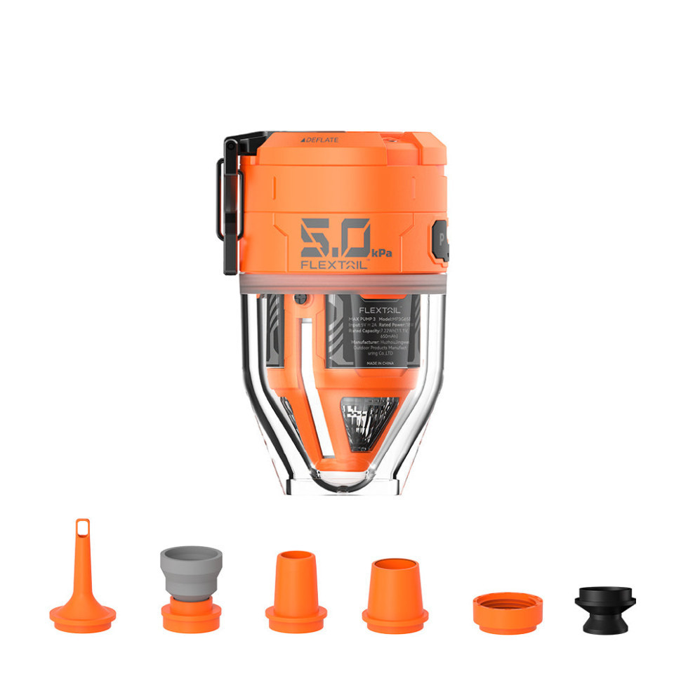 Насос-ліхтар кемпінговий Flextail Max Pump 3, помаранчевий Рівне - фото 1