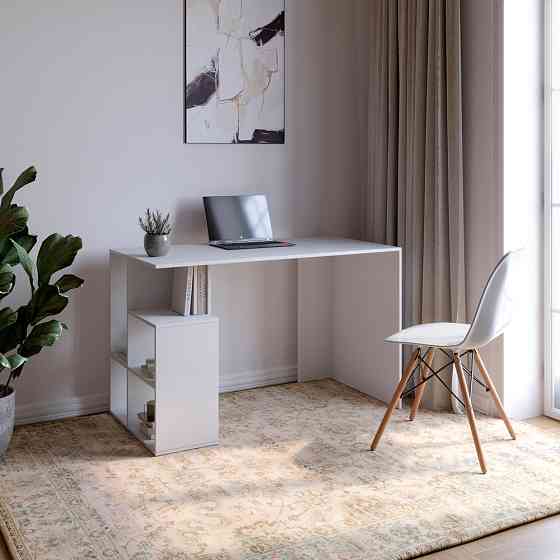 Cтіл письмовий з полицями М-ЗОН Джеко 1200/3 Німфея Альба (MZN-031022) Львів