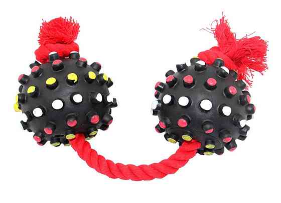 Игрушка грейфер канат +2 мяча мина 8*35 EV088 ZooMax Киев