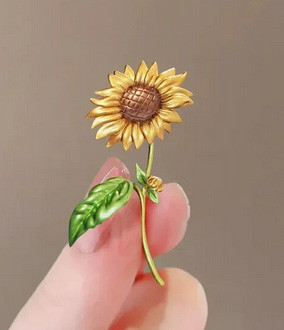 Брошь оригинальная Подсолнух Киев - изображение 1