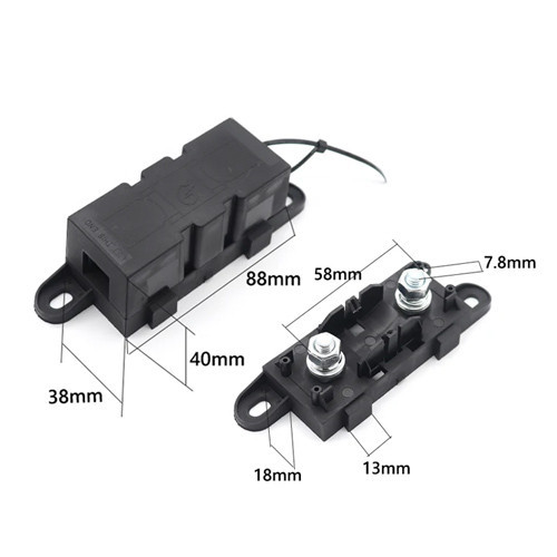 Силовий плавкий запобіжник MEGA 250А з тримачем M8 і захисною кришкою Київ - фото 5