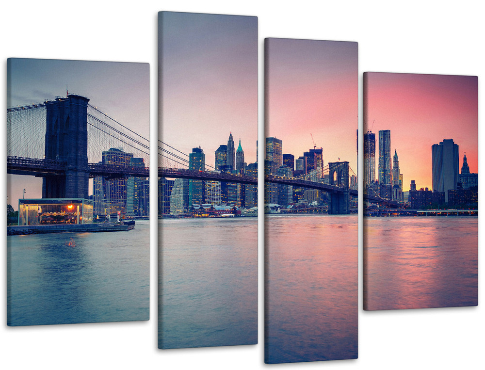 Модульная картина Город Закат Art-78_4 110x160 см Киев - изображение 1