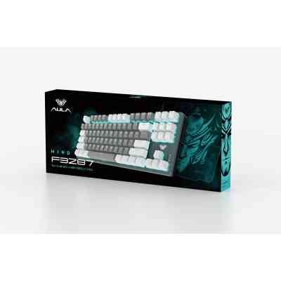 Клавіатура Aula F3287 Keycap KRGD Blue USB UA White/Grey (6948391240688) Вінниця