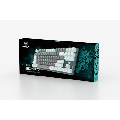 Клавіатура Aula F3287 Keycap KRGD Blue USB UA White/Grey (6948391240688) Вінниця - фото 6