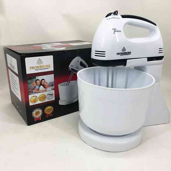 Міксер побутовий кухонний Crownberg, Ручний міксер-мішалка, Міксер для тіста на кекс RW-89 Івано-Франківськ