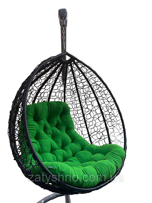 Садове крісло підвісне Кокон з подушкою Київ - фото 5
