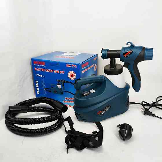 Краскопульт электрический для стен 1650 Вт Boxer BX-771 электрический краскораспылитель SK-83 Львов