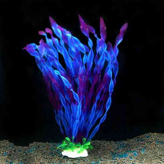 Искусственные водоросли для аквариума 29-33см, ширина 6см, пластик Киев